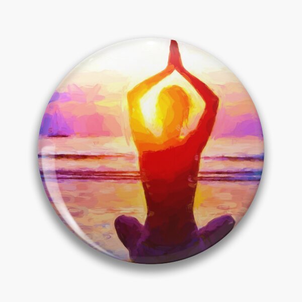 Item preview, Yoga Painting Beach Front Calming  designed and sold by TheoWestlake.