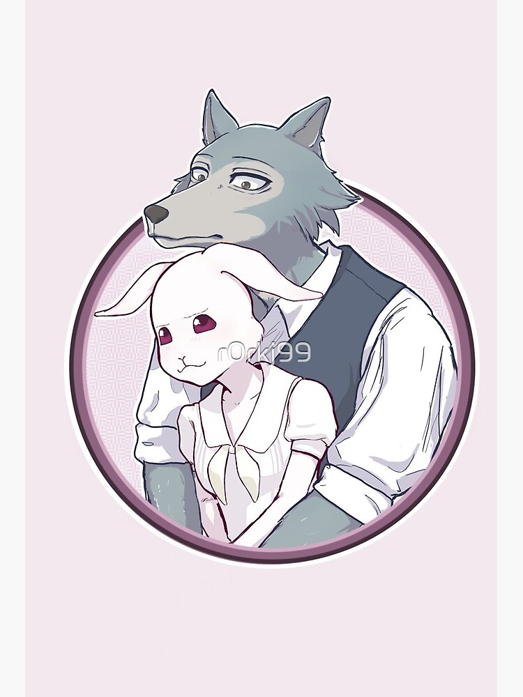 Beastars Haru X Legoshi Art Board Print By R0rkj99 Redbubble