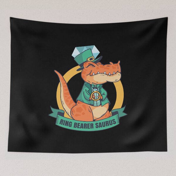 Item preview, Ring Bearer Saurus Wedding Ring Dude Gift designed and sold by haselshirt.