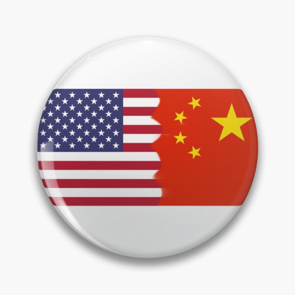 Item preview, America versus China Flag designed and sold by Caleb Turner.
