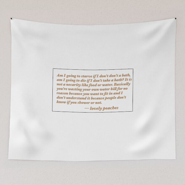 Item preview, lovely peaches hygiene quote designed and sold by eltonjuan.