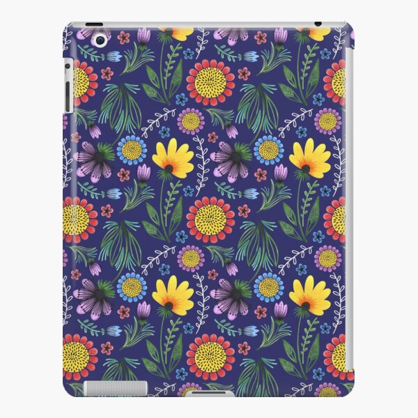 Folksy Flowers (Blue) iPad Snap Case