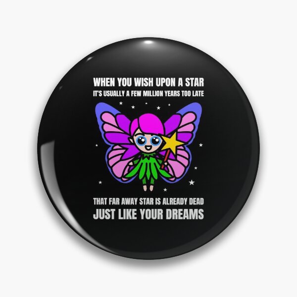 Aperçu de l'œuvre Geek Astronomie Humour Fée Sarcastique Souhaite Étoiles Dead Dreams Joke Gift créée et vendue par MerchStudy.