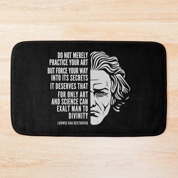 Item preview, Ludwig van Beethoven Inspirational Quote: Do Not Merely Practice Your Art designed and sold by Elvin Dantes.
