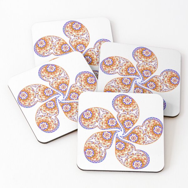 Item preview, A flower pattern made out of henna motifs. designed and sold by love-rubi.