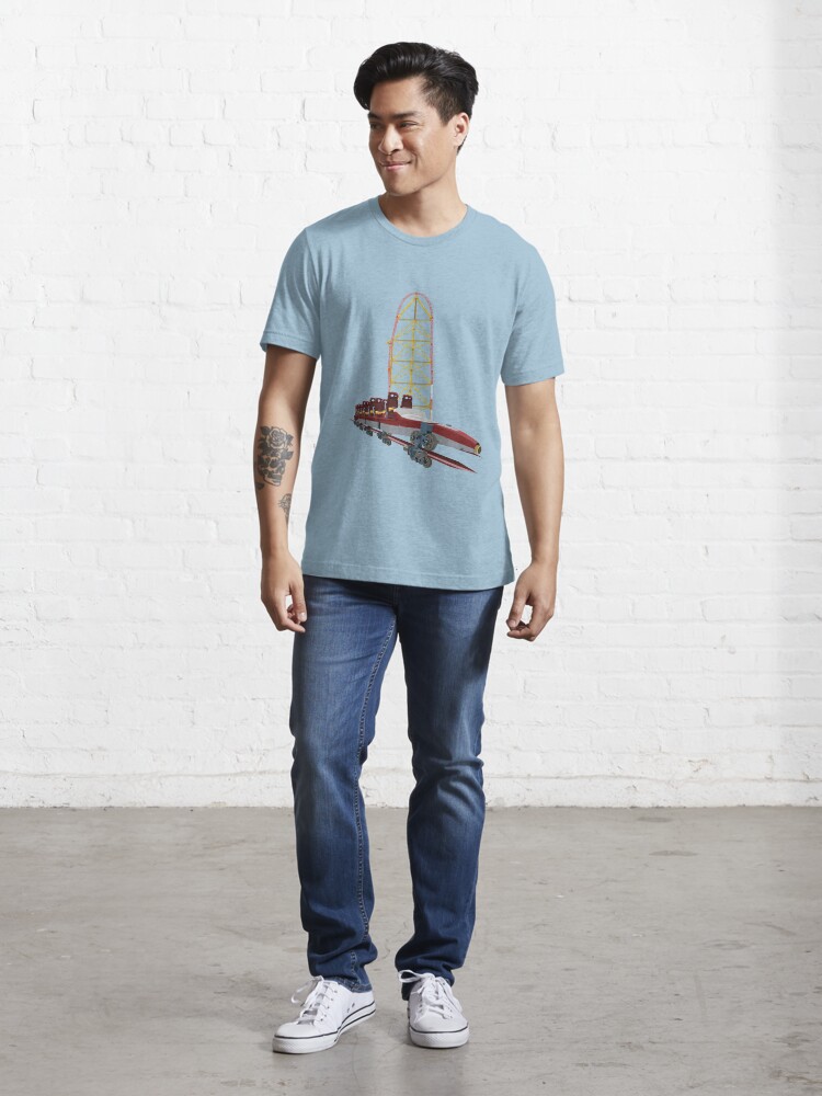 Alternate view of Top Thrill Dragster Intamin Coaster Design Essential T-Shirt