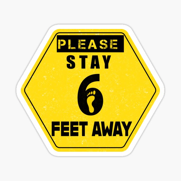 Item preview, Please stay 6 feet away distancing  designed and sold by JUSTBEELEGANT.