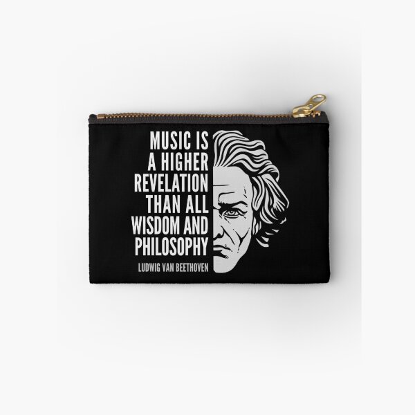 Item preview, Ludwig van Beethoven Inspirational Quote: Music Is A Higher Revelation designed and sold by Elvin Dantes.