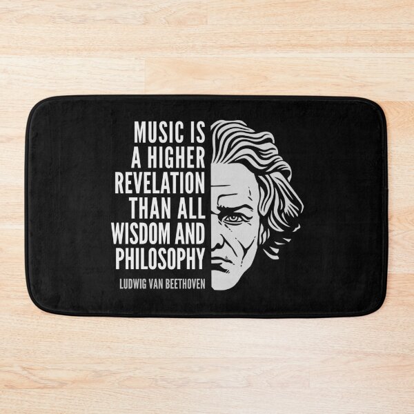 Item preview, Ludwig van Beethoven Inspirational Quote: Music Is A Higher Revelation designed and sold by Elvin Dantes.