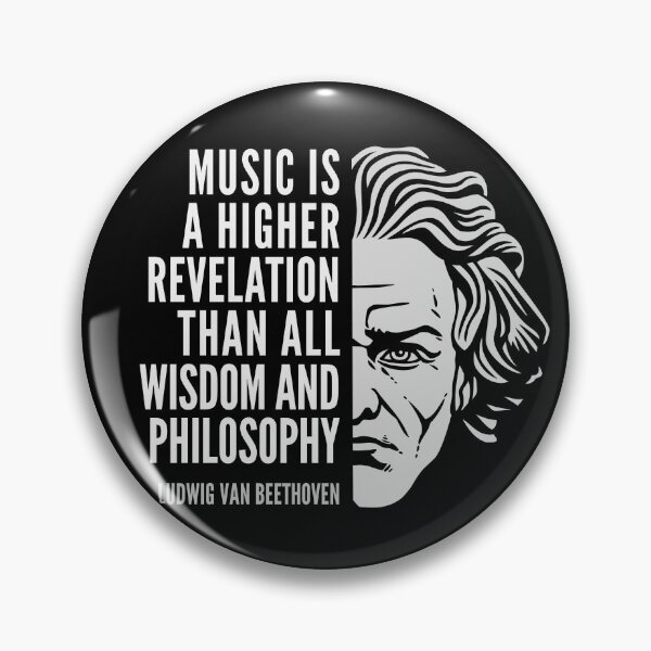 Item preview, Ludwig van Beethoven Inspirational Quote: Music Is A Higher Revelation designed and sold by Elvin Dantes.