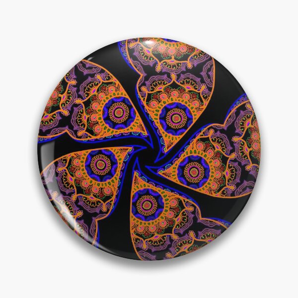 Item preview, Dark Henna flower motif designed and sold by love-rubi.