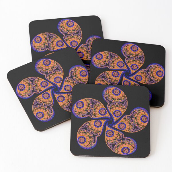 Item preview, Dark Henna flower motif designed and sold by love-rubi.