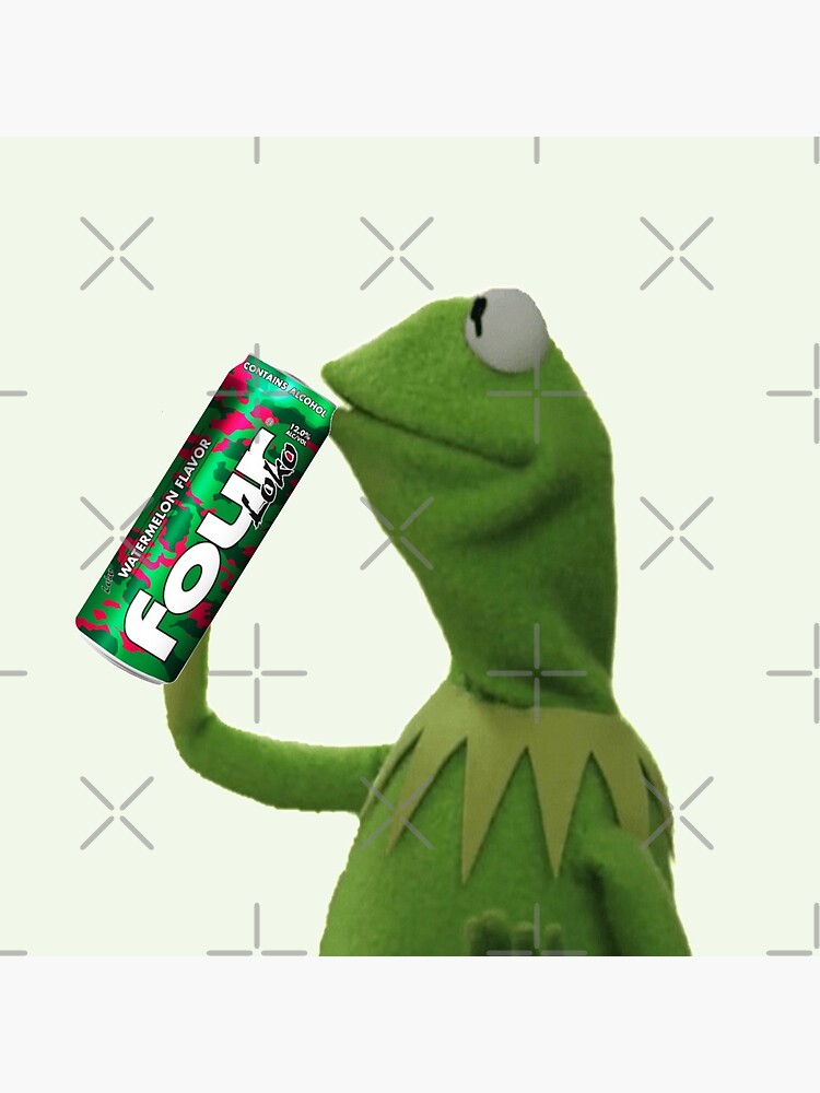 Thumbnail 4 of 4, Clock, Kermit Sips Four Loko designed and sold by one-broke-kid.
