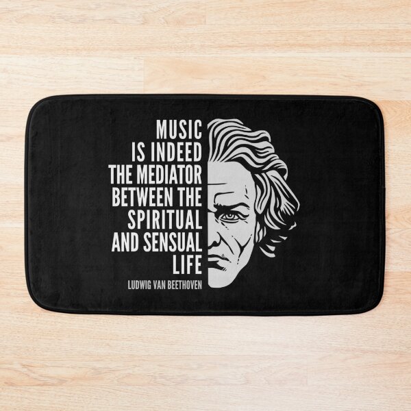 Item preview, Ludwig van Beethoven Inspirational Quote: Music Is Indeed The Mediator designed and sold by Elvin Dantes.