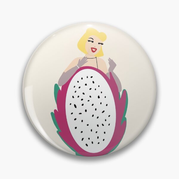 Item preview, Dragon fruit pin up designed and sold by SaraPatterns.