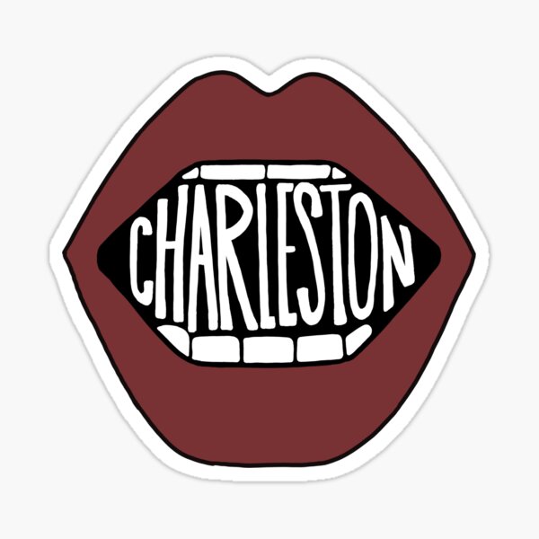 College Of Charleston Lips Sticker