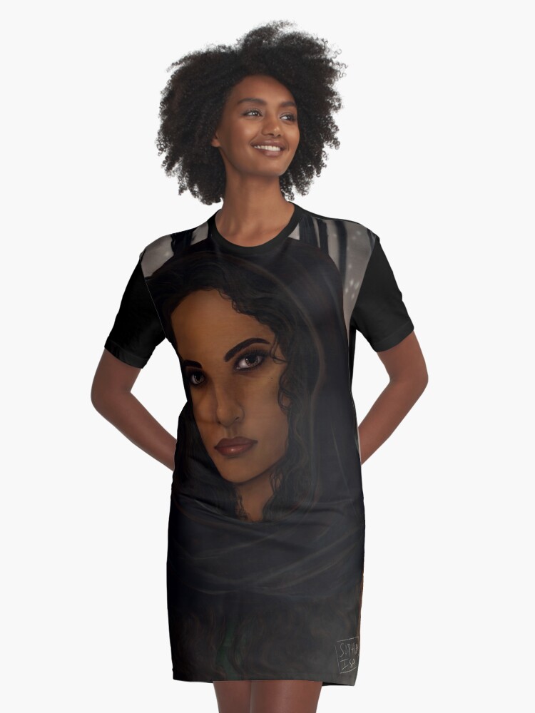 LAIA OF SERRA Graphic T Shirt Dress