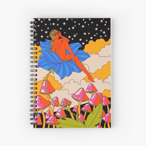 Lady in a flower Spiral Notebook