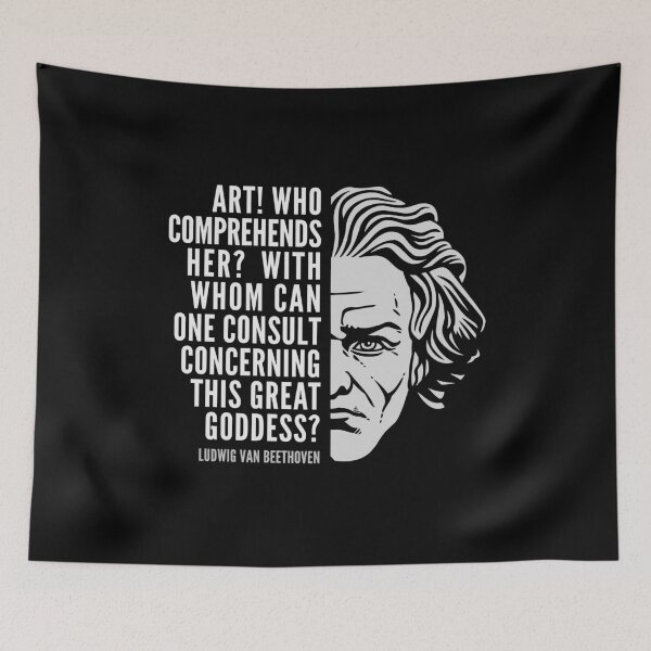 Item preview, Ludwig van Beethoven Inspirational Quote: Art This Great Goddess designed and sold by Elvin Dantes.