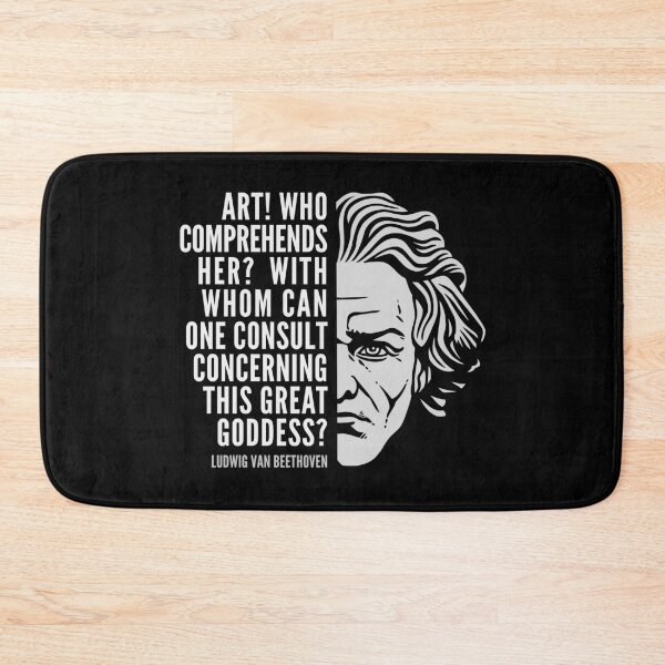 Item preview, Ludwig van Beethoven Inspirational Quote: Art This Great Goddess designed and sold by Elvin Dantes.