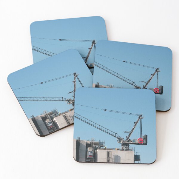 Item preview, Working Construction Crane on Multistory Units. February 22, 2020. Part of a series.  designed and sold by sunnypicsoz.