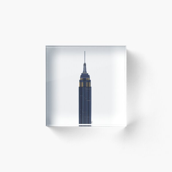 Empire State Building Acrylic Block