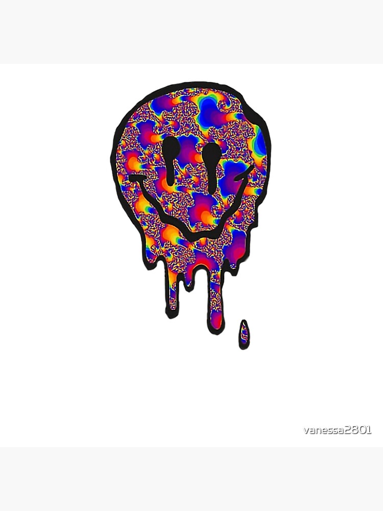 "Trippy Smiley face" Art Print by vanessa2801 Redbubble