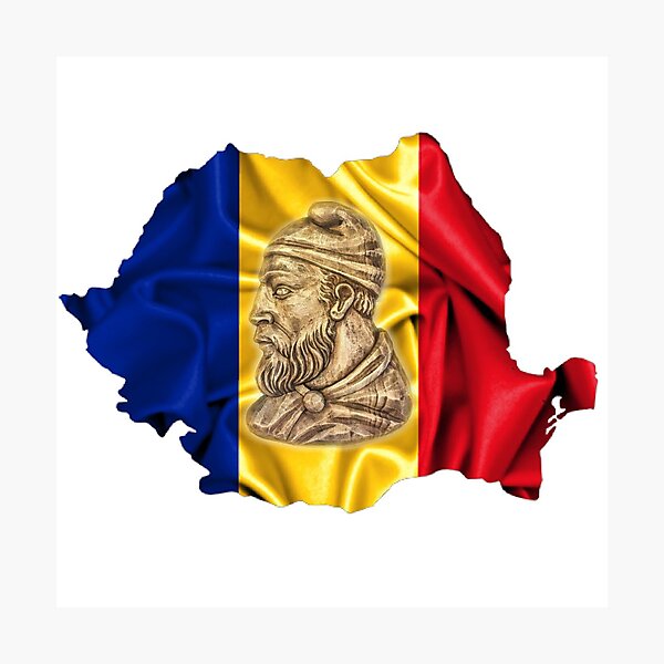 Item preview, Romanian Map and Decebal designed and sold by ManuShre.
