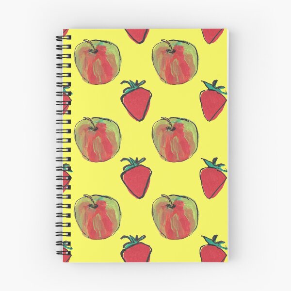 Item preview, Apples and strawberries on yellow designed and sold by Kimmygowland.