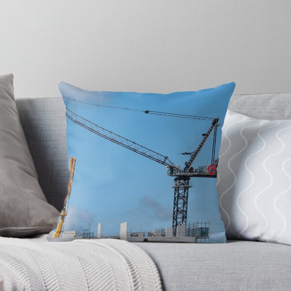Item preview, Working Construction Crane on Multistory Units. November 4, 2019. Part of a series. B396. designed and sold by sunnypicsoz.