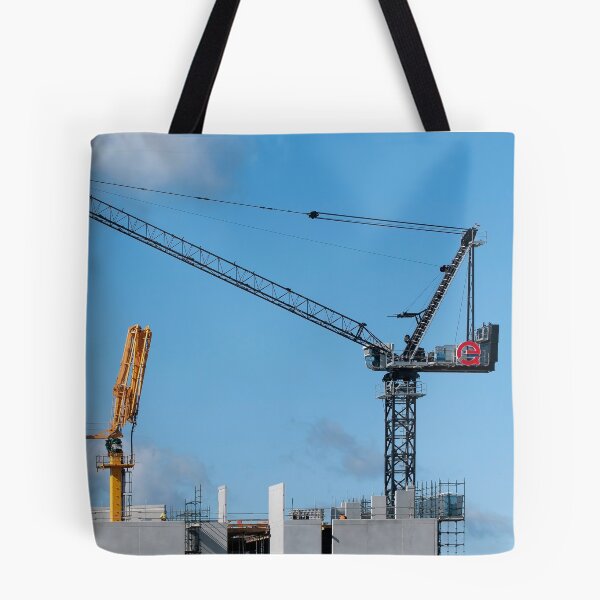 Item preview, Working Construction Crane on Multistory Units. November 4, 2019. Part of a series. B396. designed and sold by sunnypicsoz.