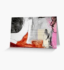 factotum series #1 (after Charles Bukowski) Greeting Card