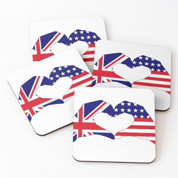 Item preview, We Heart U.K. & U.S.A. Patriot Series designed and sold by Carbon-Fibre Media.