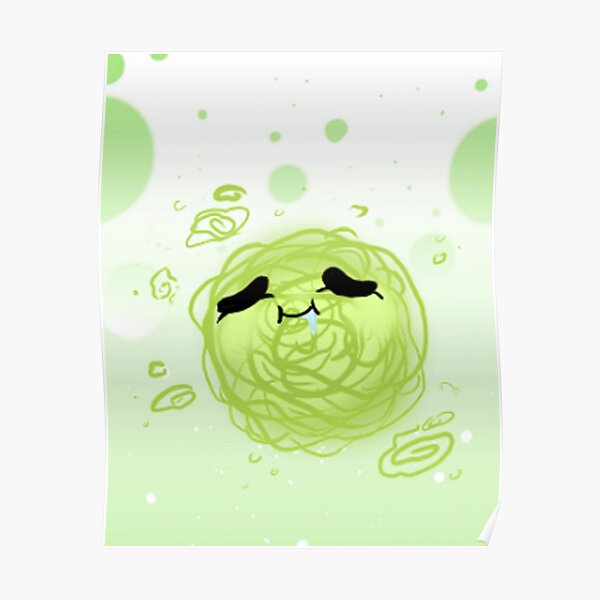 Green Scribbling Poster