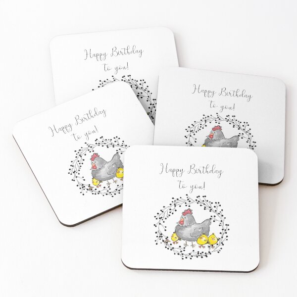 Item preview, Happy birthday hen and chicks designed and sold by WiMGcreative.