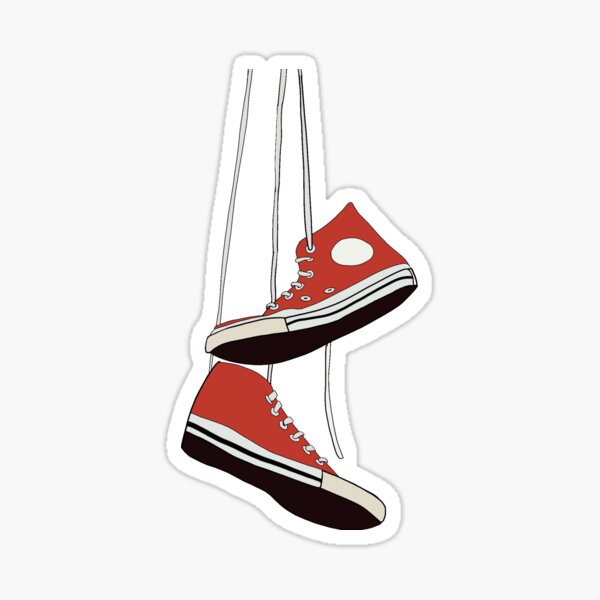 Featured image of post Hanging Converse Shoes Drawing Hand drawn active shoe illustration isolated on beige background pair textile sneaker with rubber toe and loose lacing