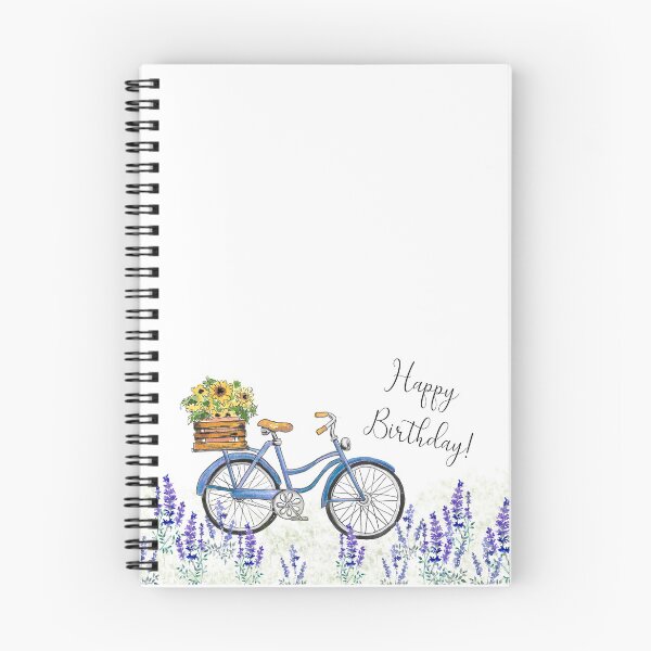 Item preview, Happy birthday Bike & sunflowers designed and sold by WiMGcreative.