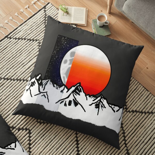 Vastity in Gray Floor Pillow