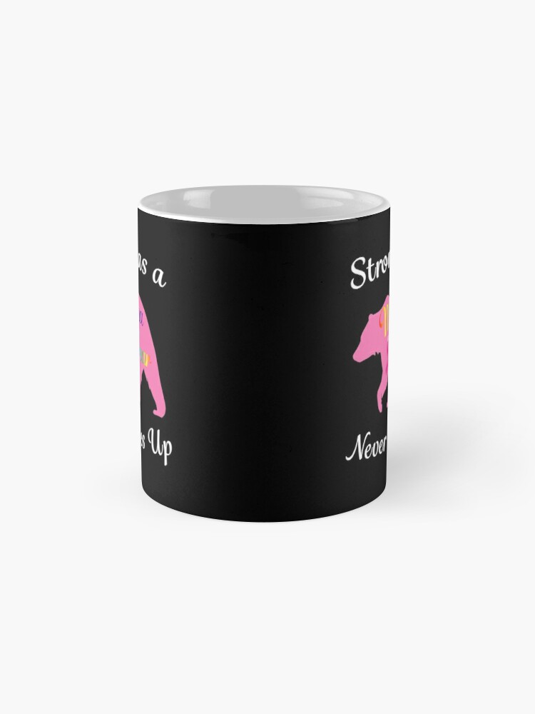 Thumbnail 4 of 6, Coffee Mug, Breast Cancer Mama Bear Fighter Warrior Survivor. designed and sold by maxxexchange.