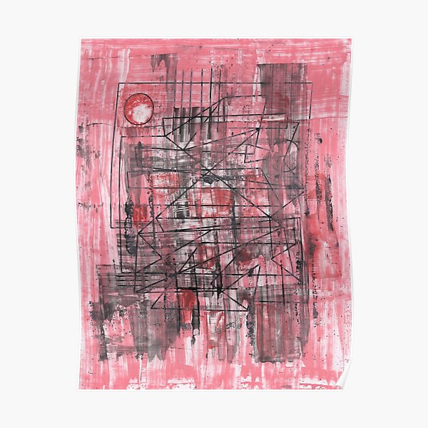 The Transfiguration of Time | Liquid Rubber (Flexseal) on Photographic Paper Abstract Painting Poster