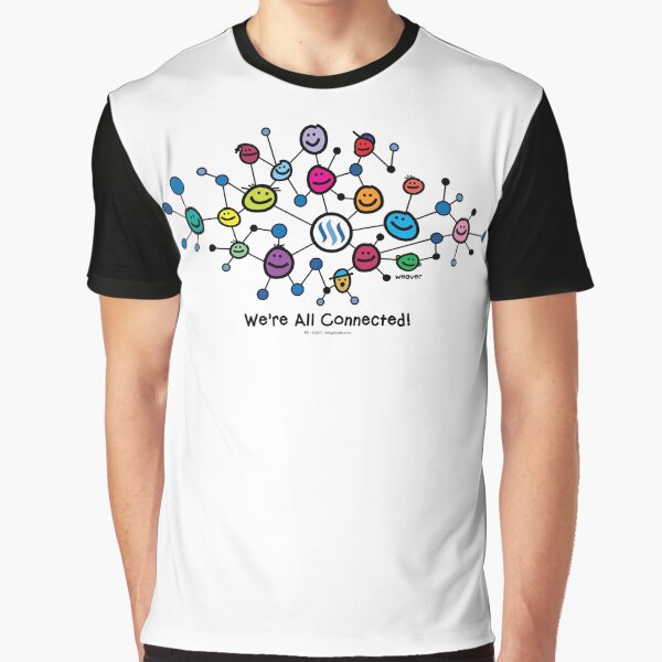 Steemit Blockchain - We're All Connected... Graphic T-Shirt