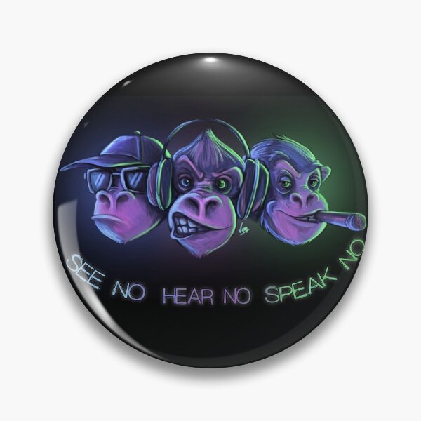 Item preview, Three Wise Monkeys designed and sold by Mamzelle-Lune.