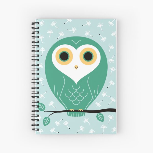 Spring owl Spiral Notebook