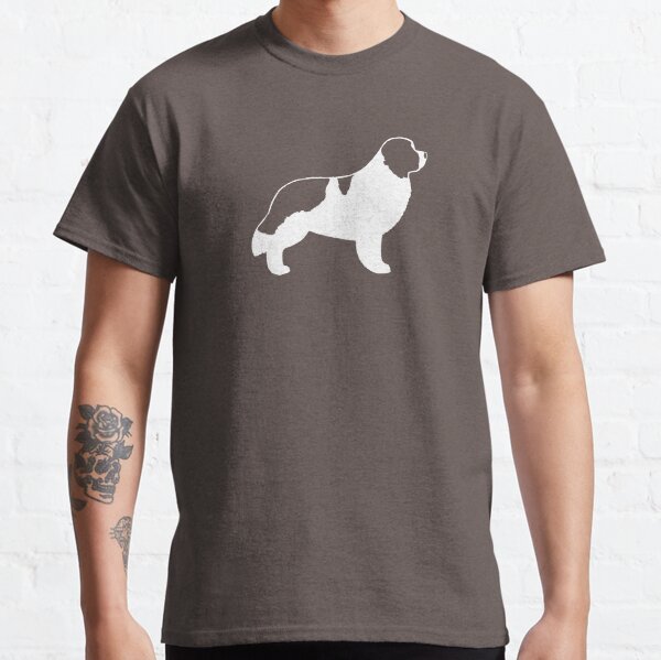 Newfoundland Landseer Dog Breed Silhouette(s) Classic T-Shirt