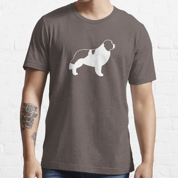 Newfoundland Landseer Dog Breed Silhouette(s) Essential T-Shirt