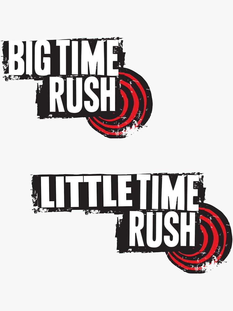 "big / little time rush " Sticker by marypane7 Redbubble