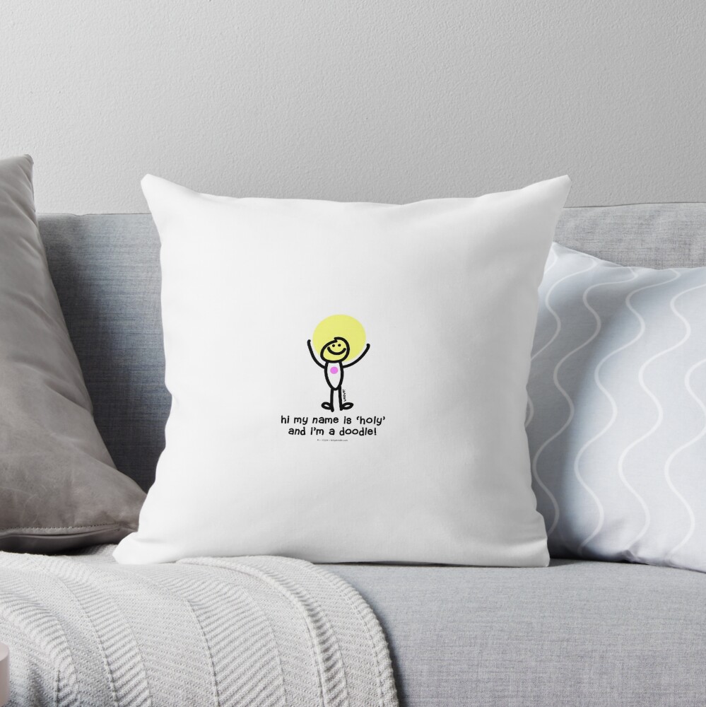 Item preview, Throw Pillow designed and sold by holydoodles.
