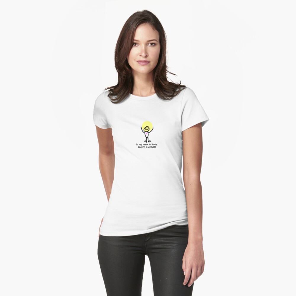 Item preview, Fitted T-Shirt designed and sold by holydoodles.
