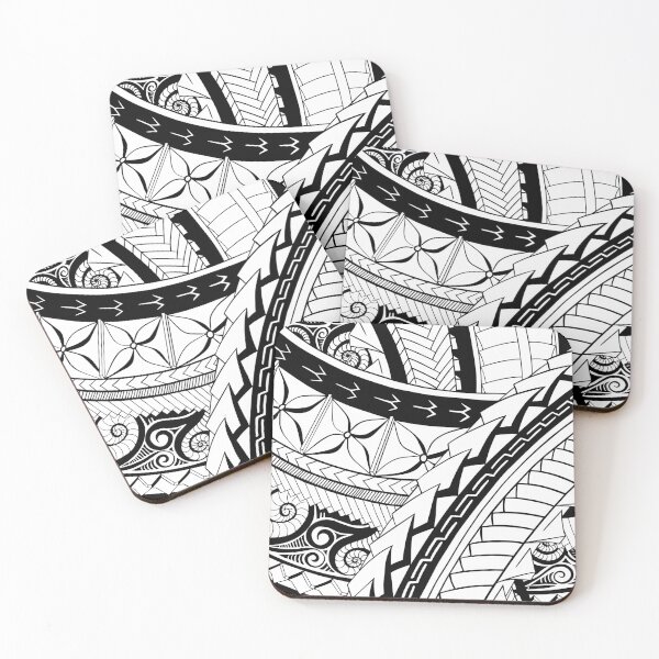 Item preview, Pacific Island Pattern 3 - Black designed and sold by Hunter54nz.