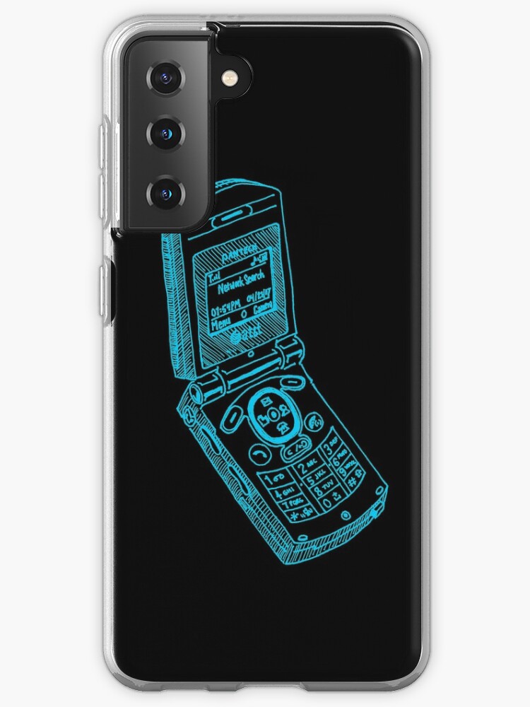 Old School Flip Phone Case Skin For Samsung Galaxy By Mopshop Redbubble